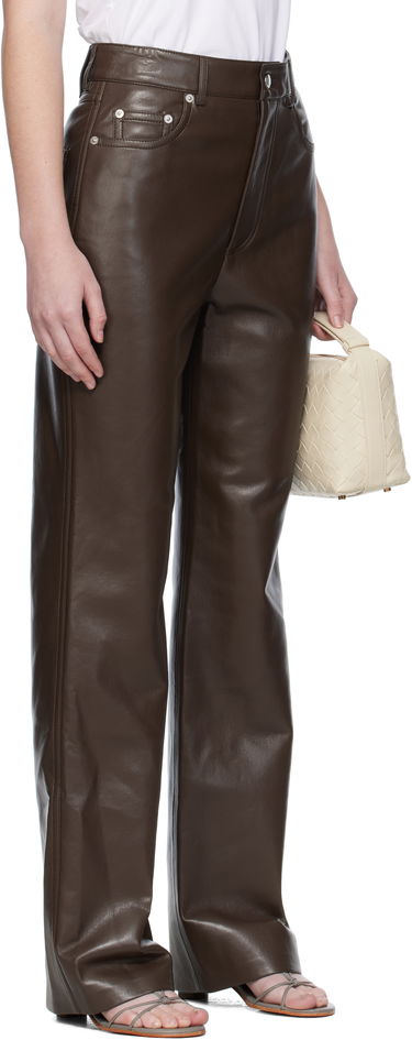 Nohavice Nanushka Nanushka Seldes Regenerated Leather Trousers Hnedá | NW25PFPA15278, 1