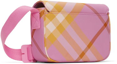 Taška cez rameno Burberry Burberry Check Messenger Bag Ružová | 8090996, 2