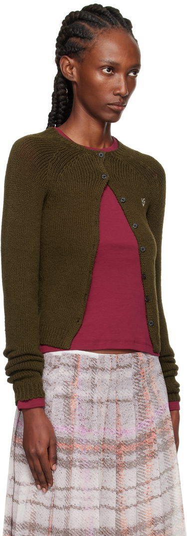 Sveter Acne Studios Acne Studios Button-Up Cardigan Šedá | A60592-, 4