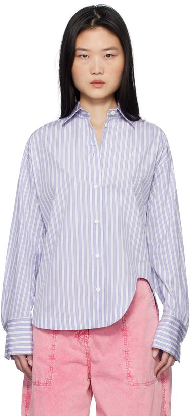 Košeľa The Attico Attico Eliza Striped Shirt Fialová | 250WCH00014 CCC051AA, 0