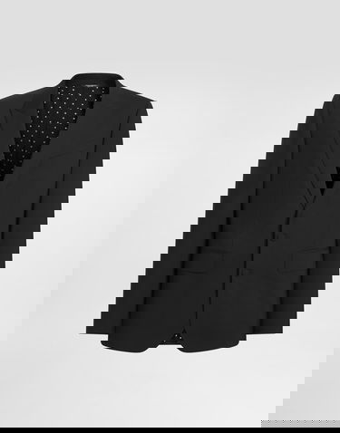 Bunda Dolce & Gabbana Single-breasted New Martini Canvas Jacket Čierna | G2VZ7TFUBFTN0000, 0