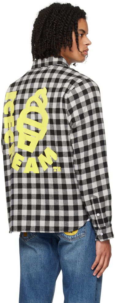Košeľa BBC IceCream ICECREAM Check Button-Up Shirt Šedá | IC23418, 2