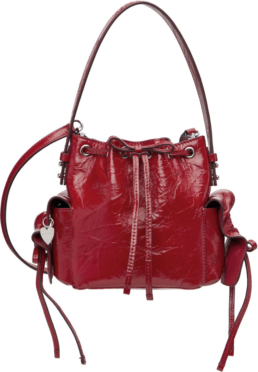 Kabelka Acne Studios Acne Studios Multipocket Mini Bucket Bag Červená | A10467-