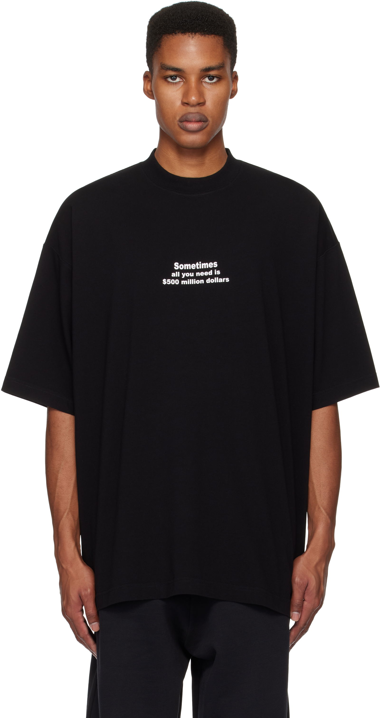 '500 Million Dollars' Oversized Tee