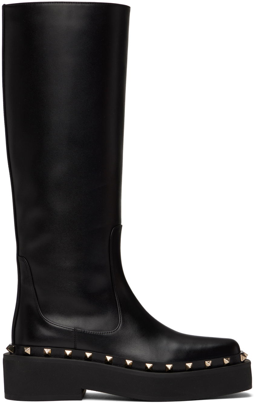 Tenisky a topánky Valentino Valentino Garavani Rockstud M-Way Knee-High Boots Čierna | 3W2S0HD8RPX, 0