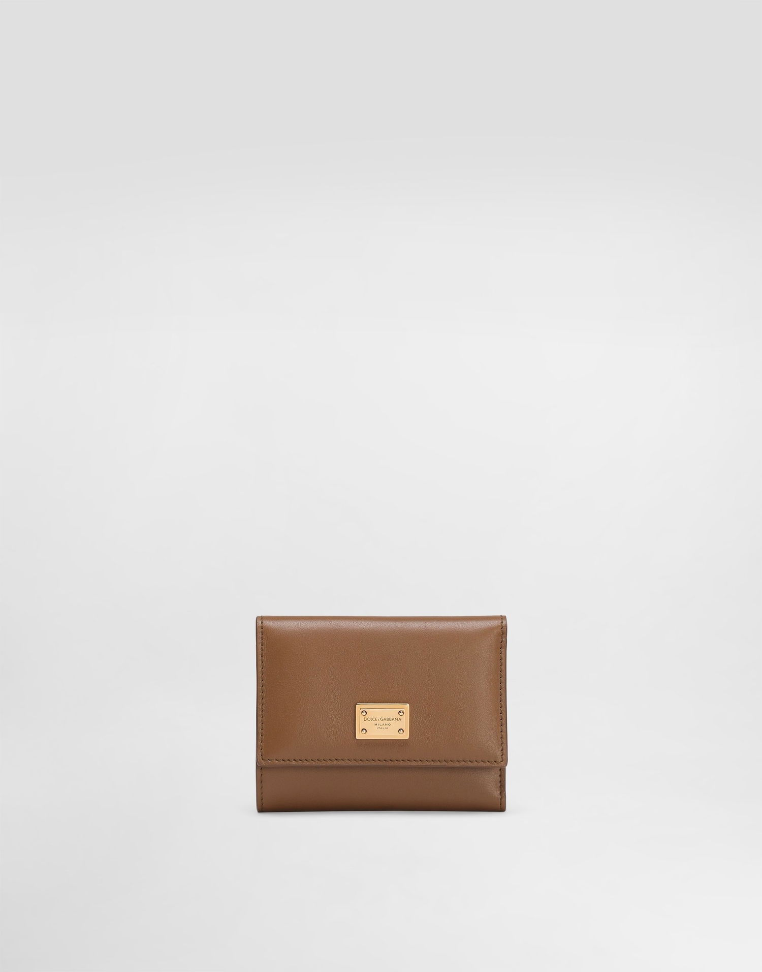 Peňaženka Dolce & Gabbana Dolce & Gabbana Plongé Calfskin Small Wallet Hnedá | BI0770A9S258Z093, 0