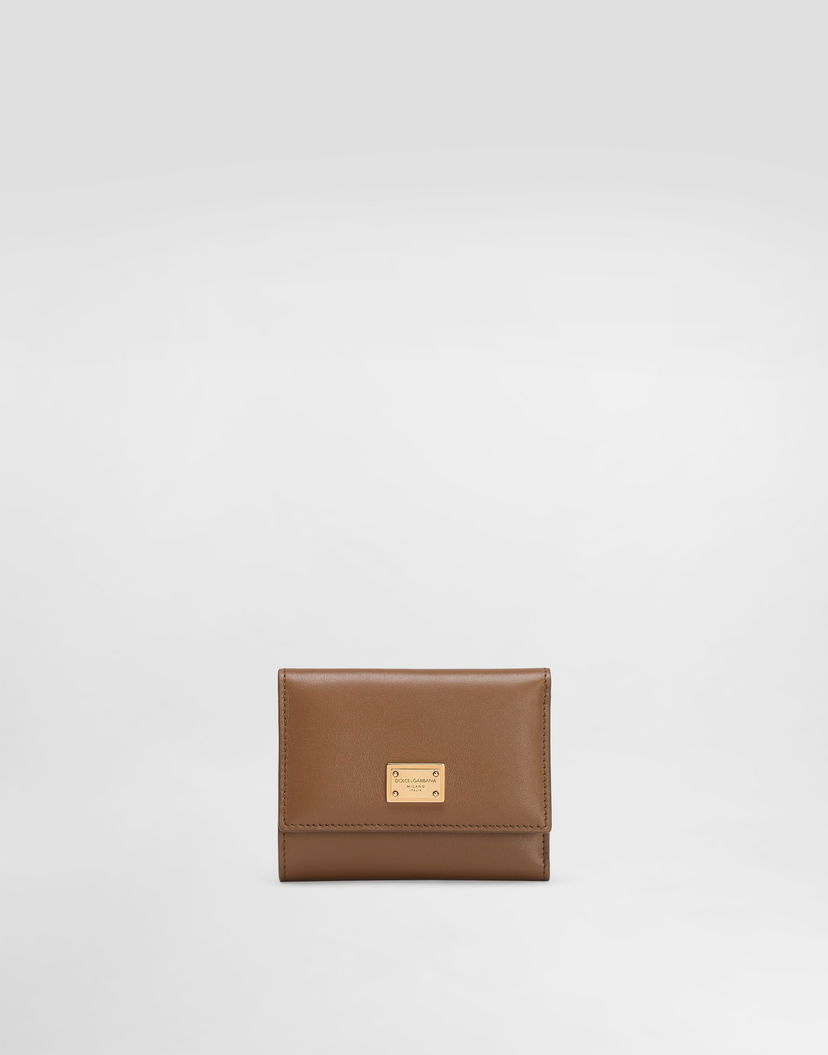 Peňaženka Dolce & Gabbana Dolce & Gabbana Plongé Calfskin Small Wallet Hnedá | BI0770A9S258Z093