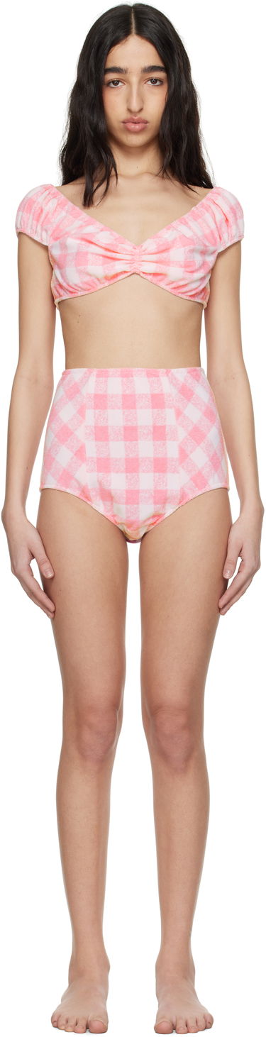 Plavky Anna Sui Anna Sui High-Waisted Bikini Ružová | 225A60, 0