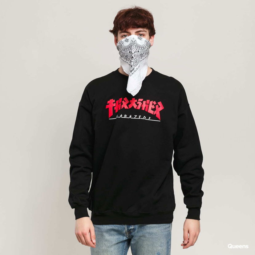 Mikina Thrasher Thrasher Godzilla Crewneck Sweatshirt Čierna | 058556