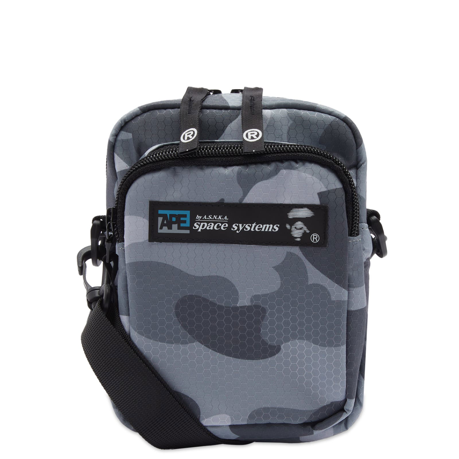 Honeycomb Camo Mini Shoulder Bag Grey