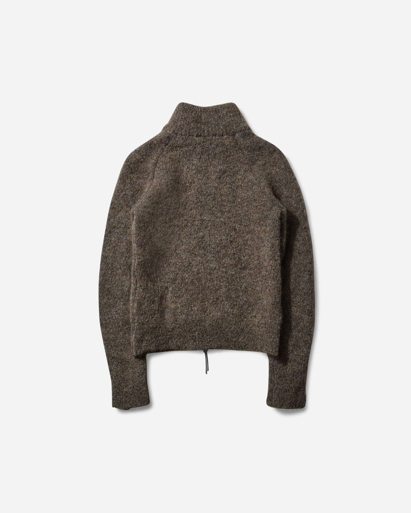 Sveter ROA Tasna Mohair Zip Up Sweater Hnedá | RBWW062YA23 BEG0025