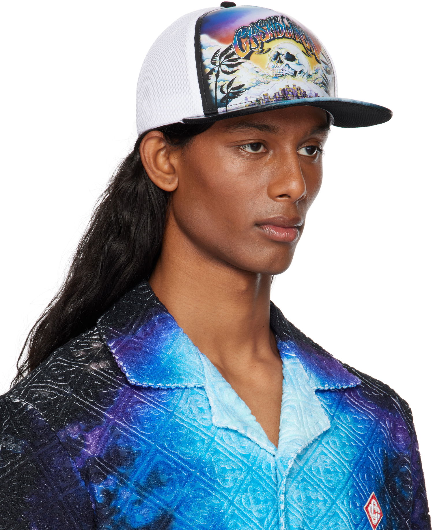 Šiltovka Casablanca Casablanca 'La Prémonition' Trucker Cap Biela | AS25-HAT-014-01, 1