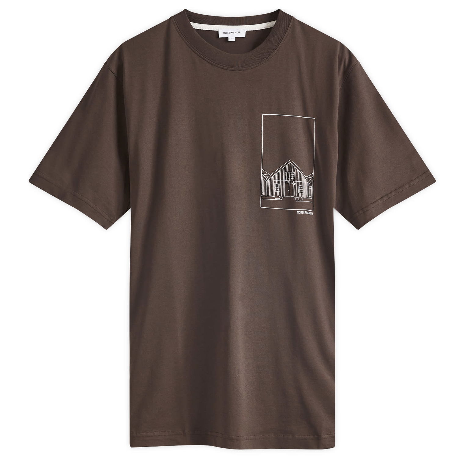 Tričko NORSE PROJECTS Johannes Organic Kanonbadsvej Hnedá | N01-0661-2022, 0