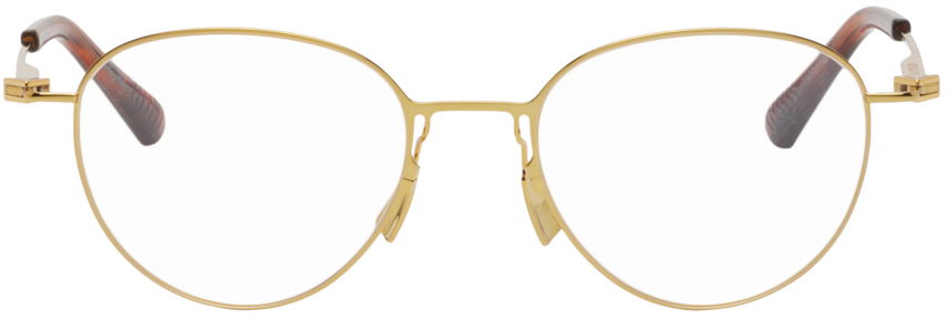 Slnečné okuliare Bottega Veneta Round Glasses Béžová | BV1269O-002, 0