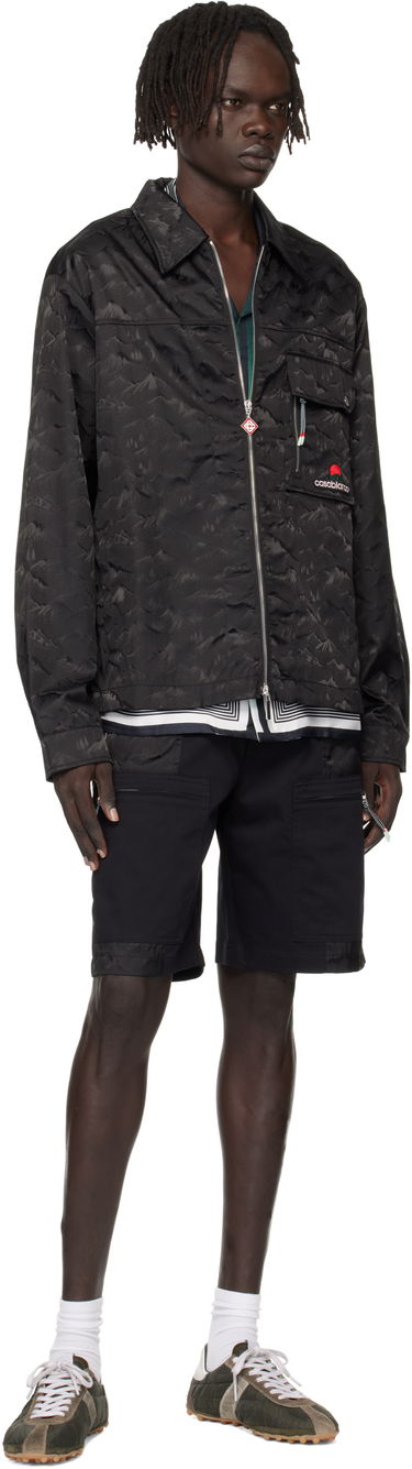Bunda Casablanca Casablanca Mountain Camo Zip Jacket Čierna | MPF25-SH-183-01, 3