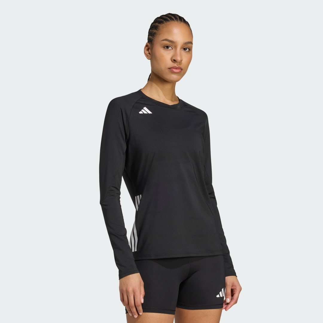 Dres adidas Performance HILO Long Sleeve Volleyball Jersey Čierna | JN2972, 0