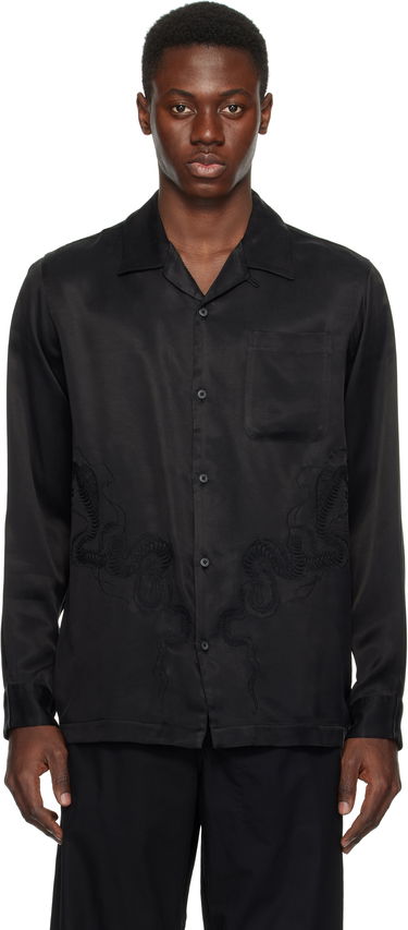 Košeľa Maharishi Maharishi Year of the Snake Cupro Shirt Čierna | 6121, 0