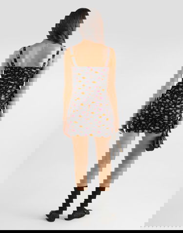 Šaty Dolce & Gabbana Small Rose Bouquets-print Draped Ruched Charmeuse Mini Dress Rôznofarebný | F60IITFSA8DHN5XR, 2