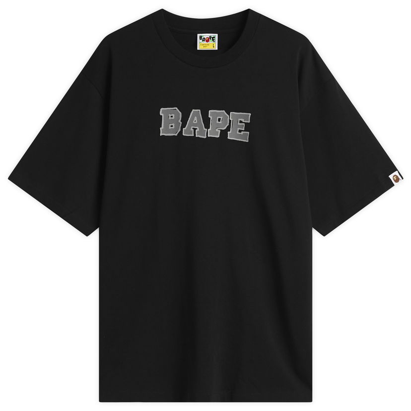 Tričko BAPE T-Shirt Hand Drawn BAPE Logo Čierna | 001TEL801320M-BLK