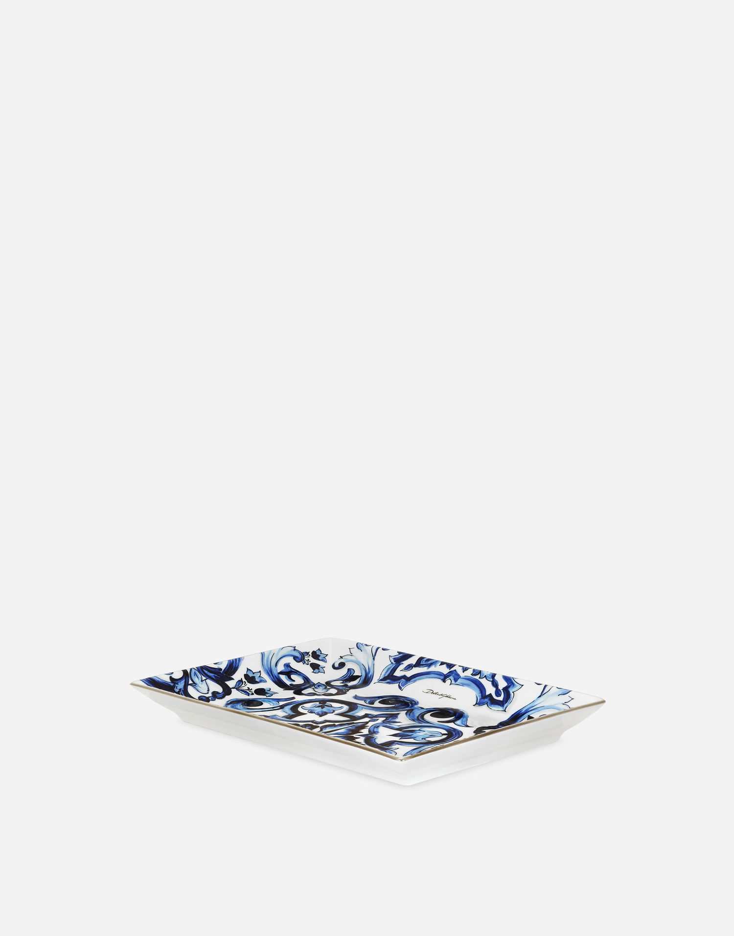 Home decor Dolce & Gabbana Dolce & Gabbana Porcelain Trinket Dish with Baroque Scroll Pattern Rôznofarebný | TCC199TCAMTUB004, 0