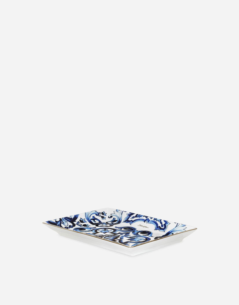 Home decor Dolce & Gabbana Dolce & Gabbana Porcelain Trinket Dish with Baroque Scroll Pattern Rôznofarebný | TCC199TCAMTUB004