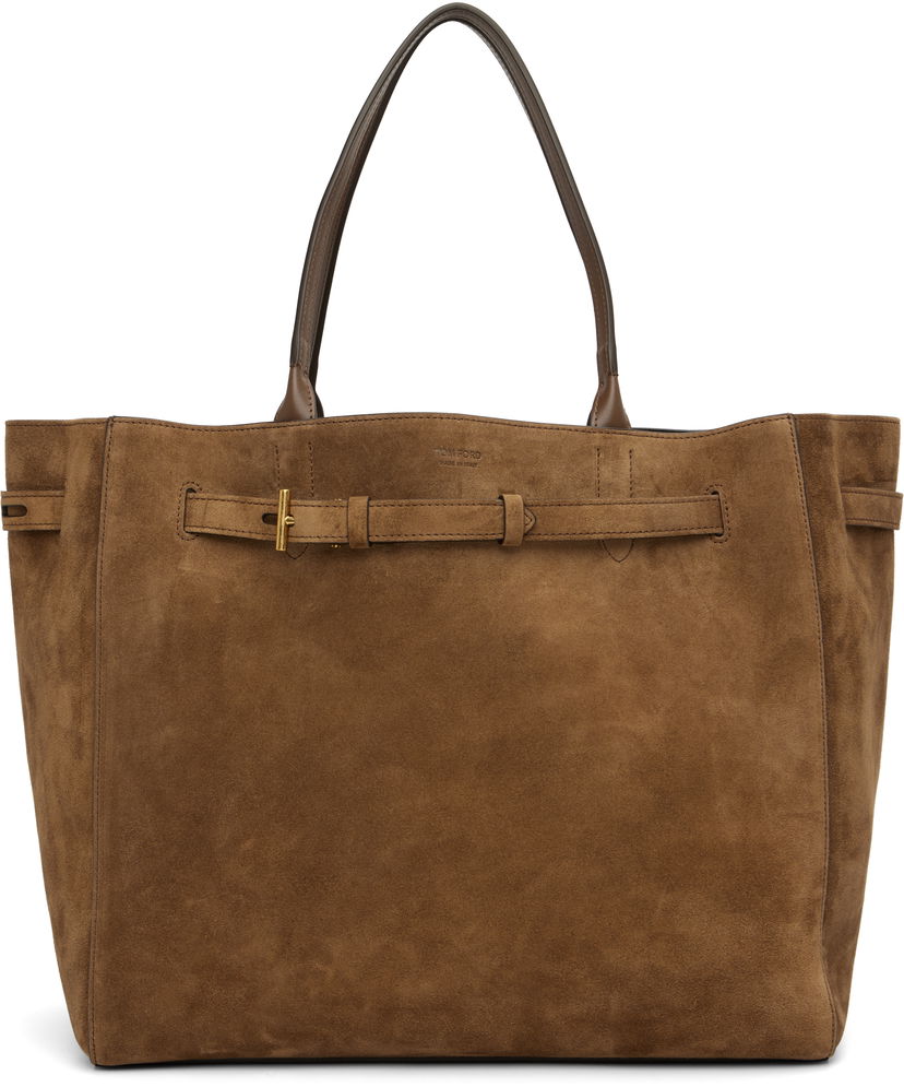 Tote bag Tom Ford Tom Ford Audrey Large Suede Tote Hnedá | L1823-LCL068X