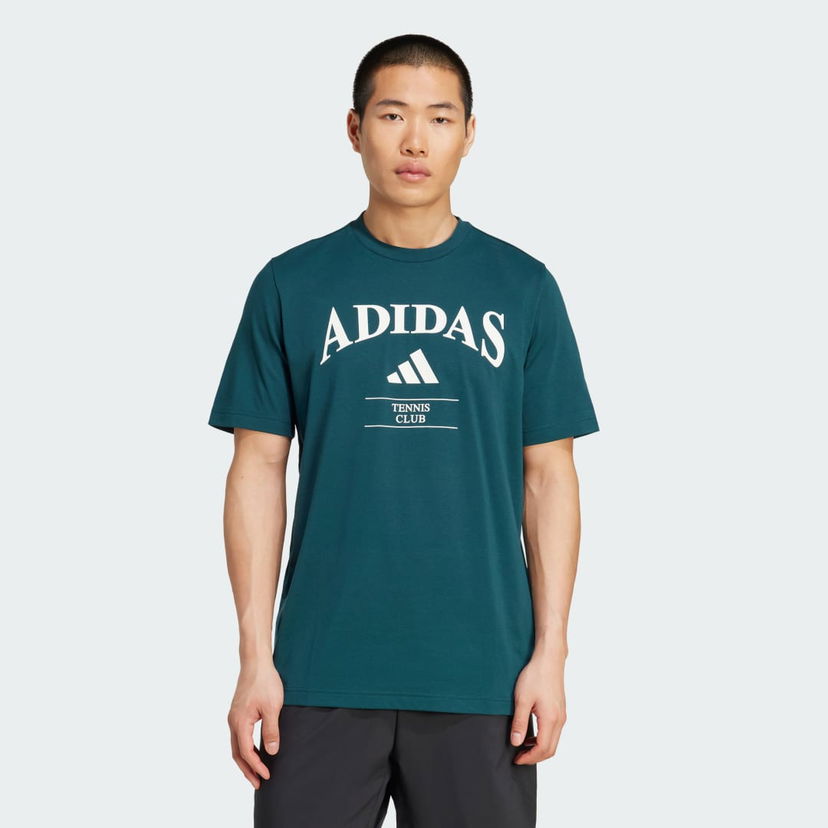Tričko adidas Performance T-Shirt Heritage Graphic Tennis Club Zelené | KA0997