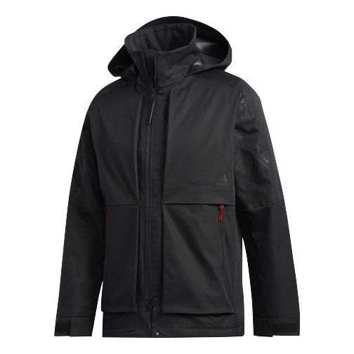 Pláštenka adidas Originals Series Printing Polar Fleece Hooded Jacket Čierna | GG0776, 0