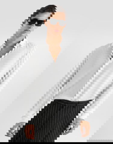 Košeľa Dolce & Gabbana Silk Crêpe De Chine Martini Shirt Biela | G5ML1TFU1UQW0111, 3