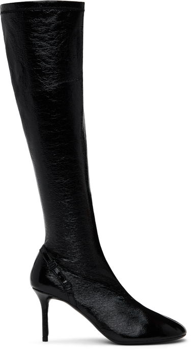 Tenisky a topánky Courrèges Oblique Vinyl Tall Boots Čierna | 424SBT043VY0009, 0