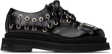 Šaty Simone Rocha Simone Rocha Heart Toe Platform Grommet Brogues Čierna | LOF2 0740, 0