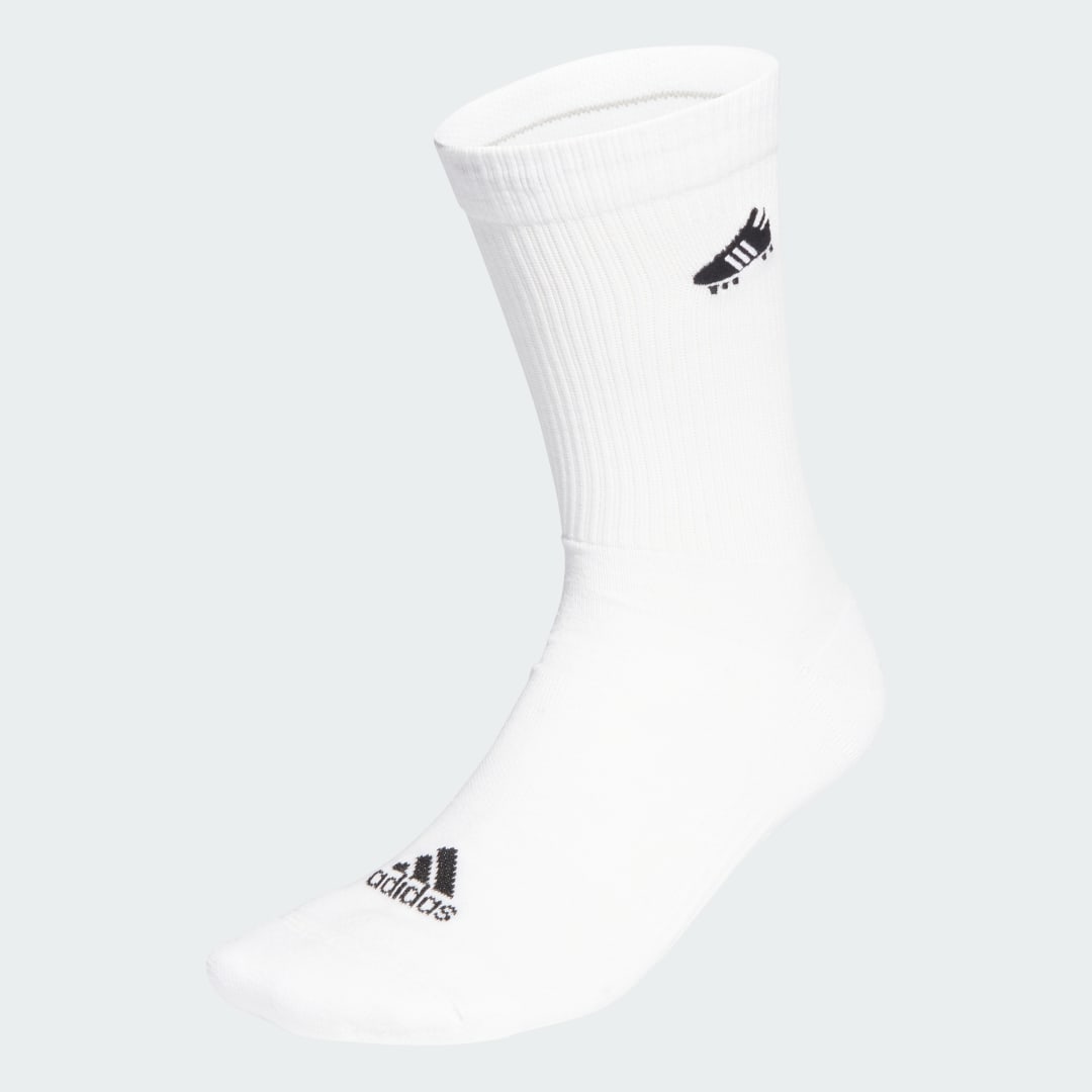Ponožky adidas Performance Soccer Boot Embroidered Socks Biela | IK7496, 0