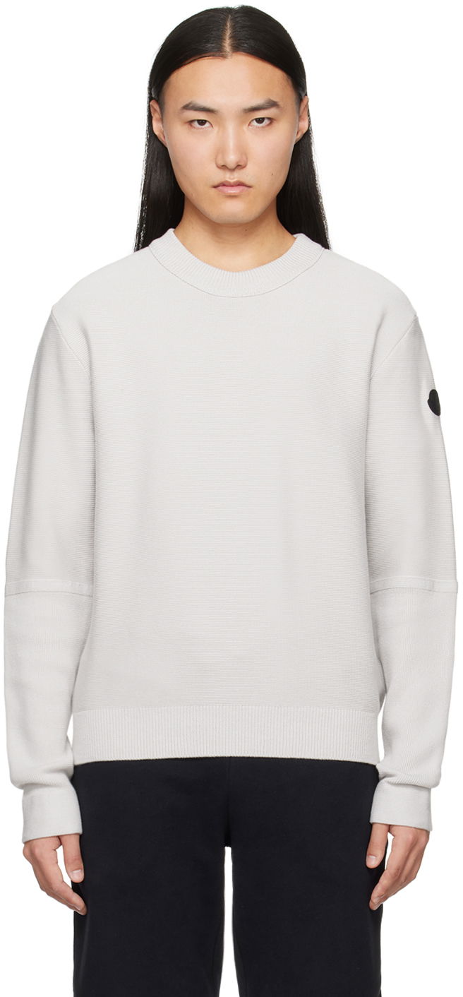 Sveter Moncler Patch Sweater Šedá | J10919C00001M1509, 0