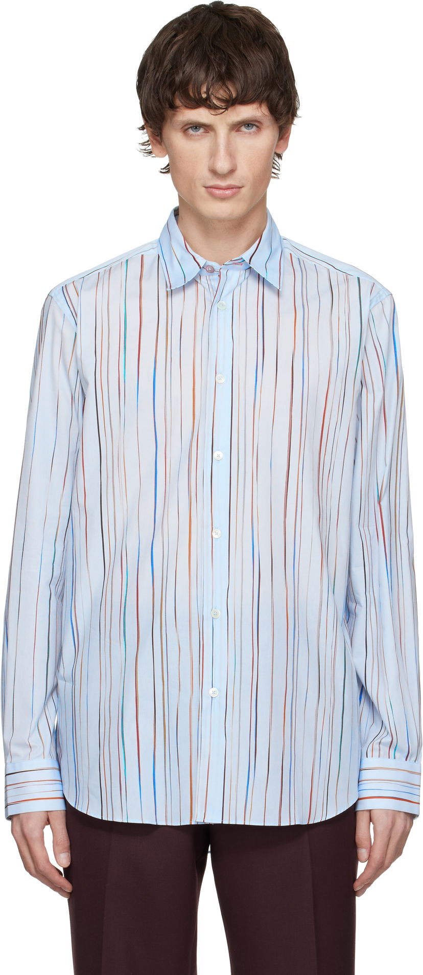 Košeľa Paul Smith Signature Pinstripe Cotton Shirt Rôznofarebný | M1R-901U-T02733-40