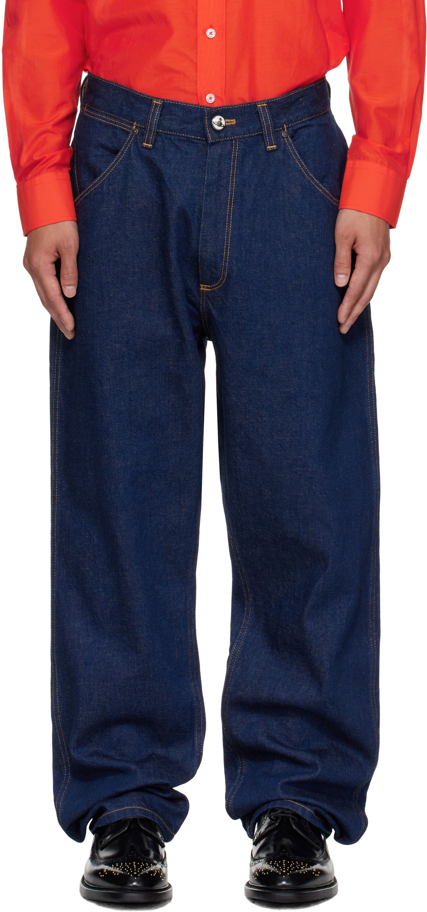 Džínsy Vivienne Westwood Vivienne Westwood Baggy Jeans Modrá | 3902000P-W0162-, 0