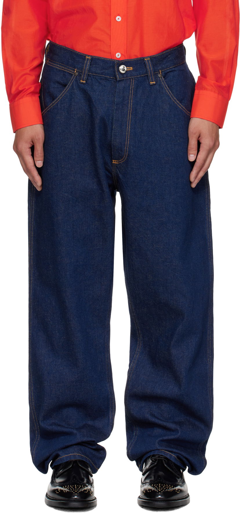 Džínsy Vivienne Westwood Vivienne Westwood Baggy Jeans Modrá | 3902000P-W0162-