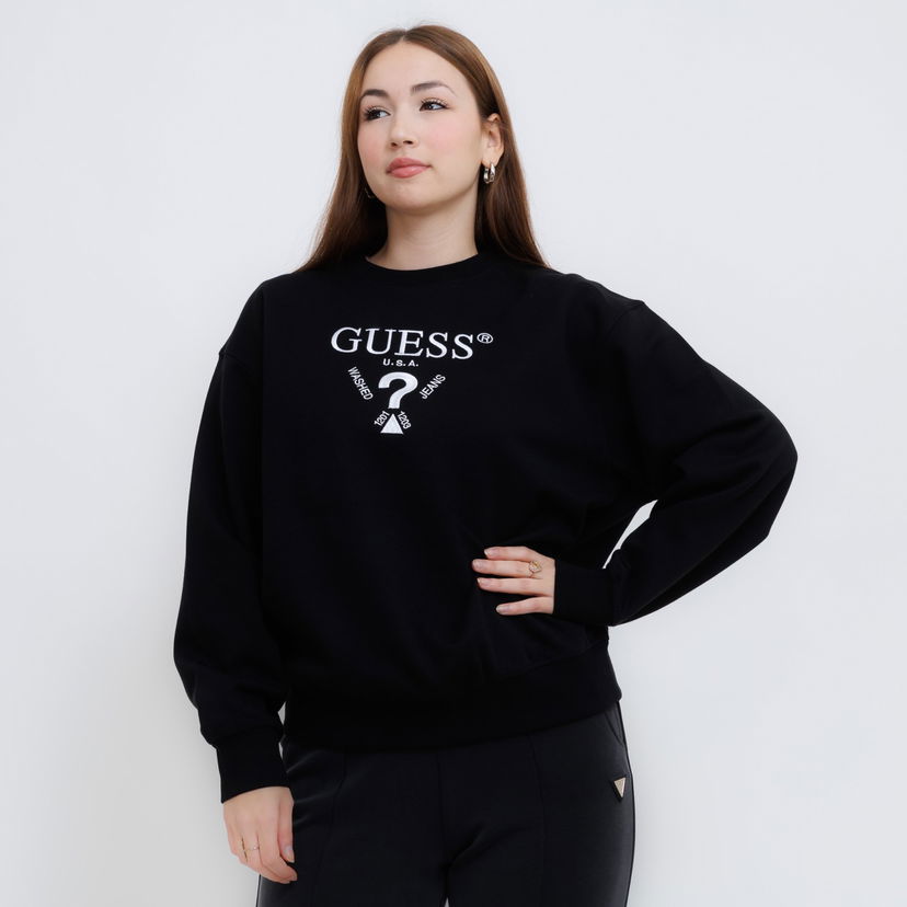 Mikina GUESS Guess Roberta Sweatshirt Čierna | V5RQ12KC3D2-JBLK