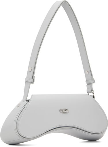 Taška cez rameno Diesel Play Curved Crossbody Bag Šedá | X10221 PR227, 1