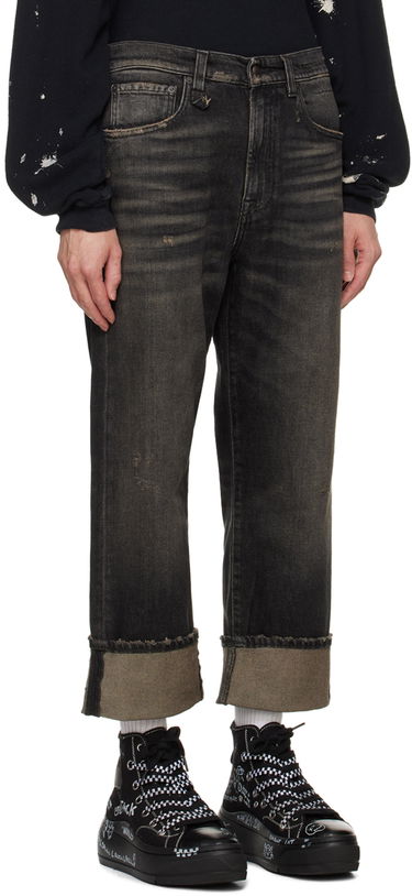 Džínsy R13 R13 Cuffed X-Boyfriend Jeans Čierna | R13MD111-D152C, 1