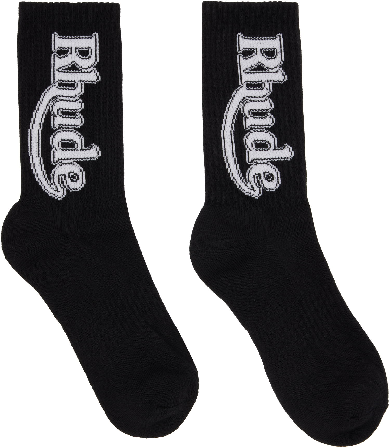 Ponožky Rhude Vertical Race Track Socks Čierna | RHFW25SO05750, 0