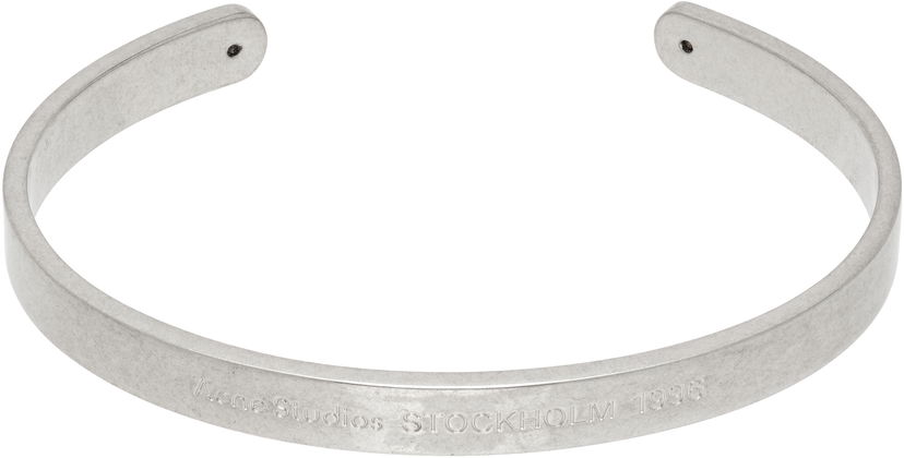 Náramok Acne Studios STOCKHOLM 1996 Engraved Cuff Bracelet Metalická | C50473-