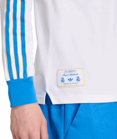 Polo tričko adidas Originals adidas Originals Real Madrid Icon Long Sleeve Polo Shirt Biela | jn3065, 3