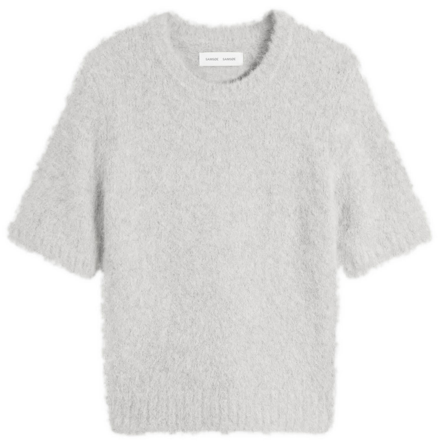 Crop Top Samsoe Samsoe Samsøe Samsøe Sajeanne Knit Top Šedá | F24400073-CLR000657, 1