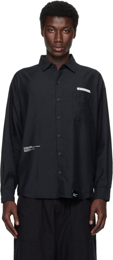 Košeľa Neighborhood Neighborhood Long Sleeve Overshirt Čierna | 251BENH-SHM01, 0