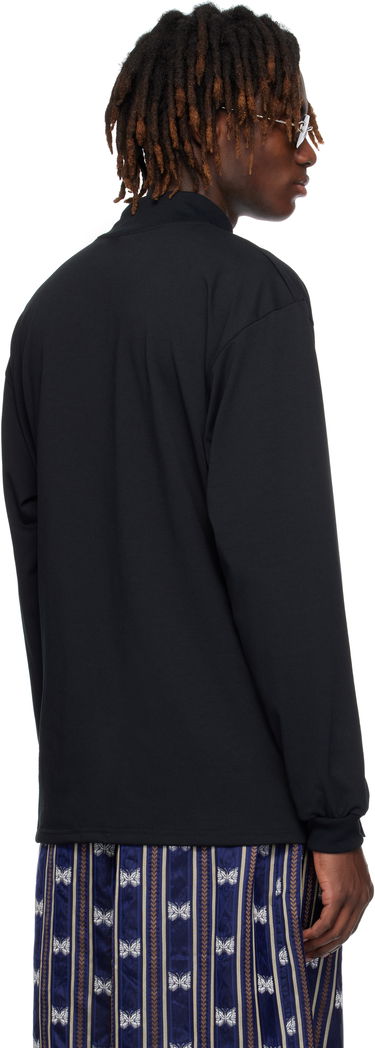 Tričko Needles NEEDLES Mock Neck T-Shirt Čierna | QV359, 2