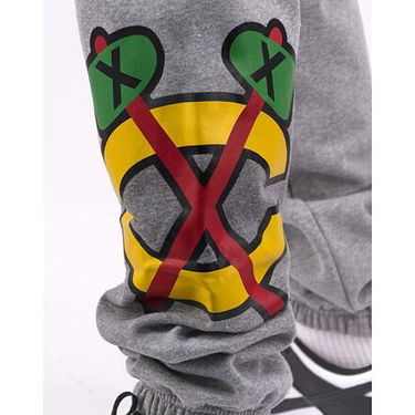 Tepláky Mitchell & Ness NHL M&N CITY COLLECTION FLEECE PANT BLACKHAWKS Šedá | PSWP4988-CBHYYPPPGYHT, 3