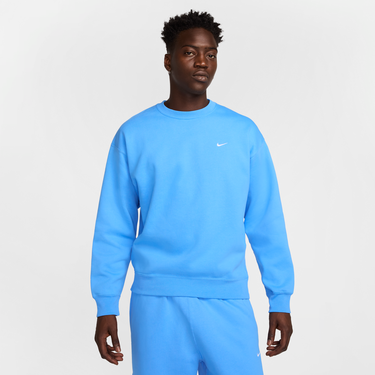 Sveter Nike Solo Swoosh Fleece Crewneck Sweatshirt Modrá | DX1361-412, 1
