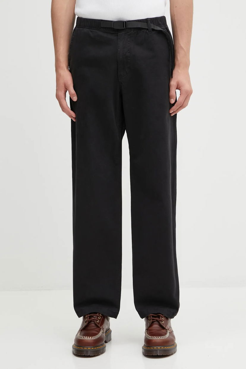 Nohavice GRAMICCI Cliff Wide-Leg Pants with Integrated Belt Čierna | G5FM.P142