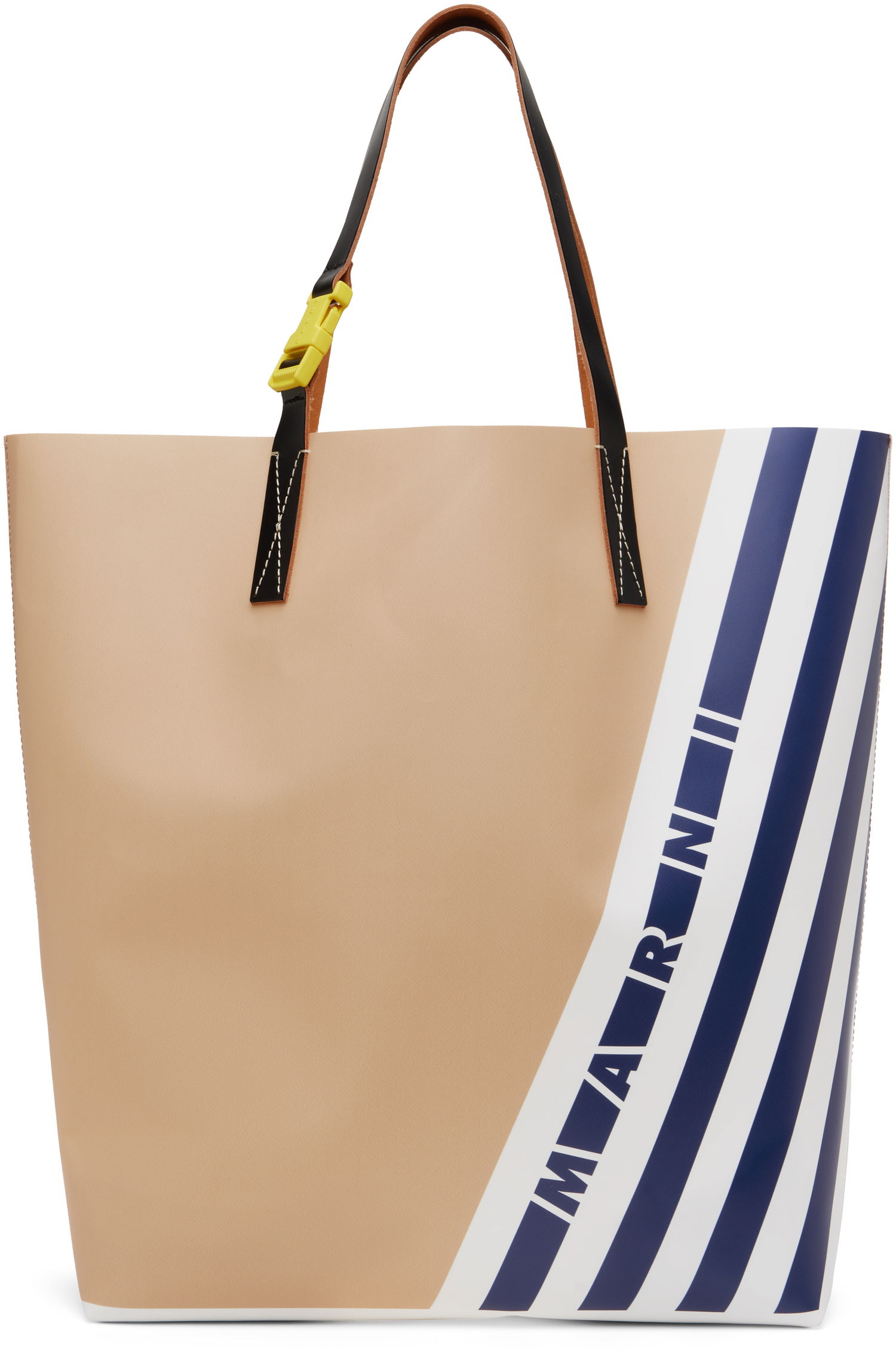Tote bag Marni Marni Stripes North South Tote Béžová | SHMQ0037A9P8180ZO860, 0