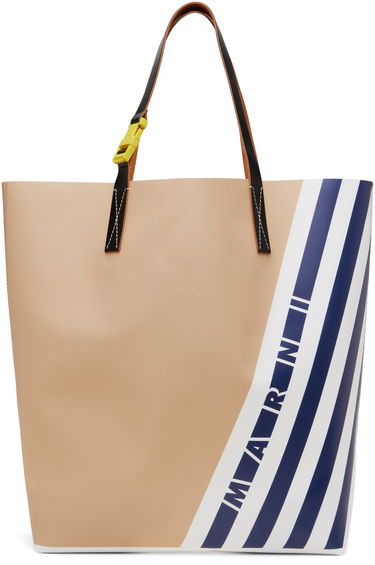 Tote bag Marni Marni Stripes North South Tote Béžová | SHMQ0037A9P8180ZO860, 0